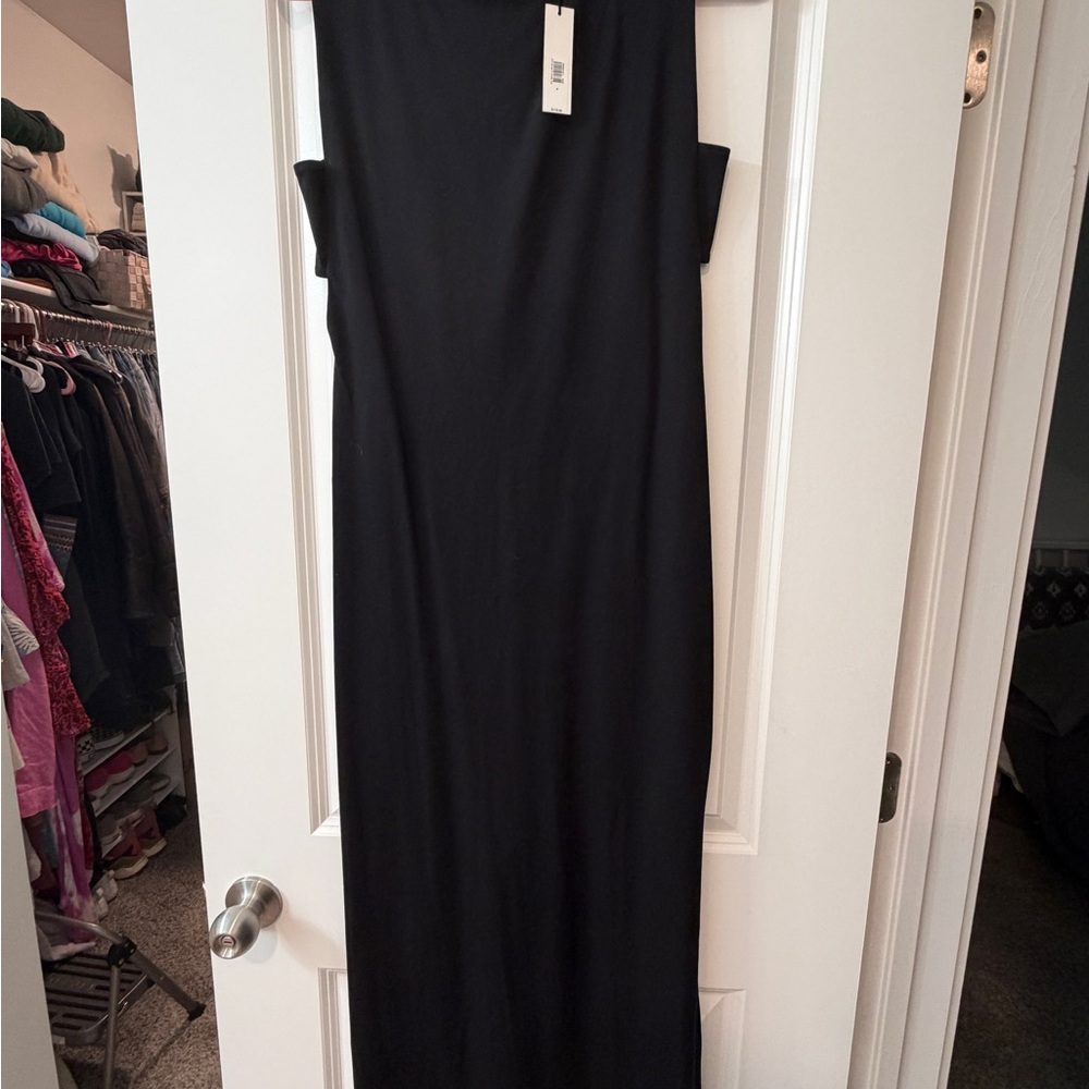 Banana Republic Black Sleeveless Maxi Dress